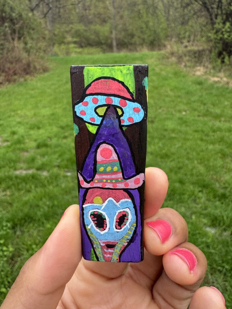 The Aliens Celebration Jenga Art