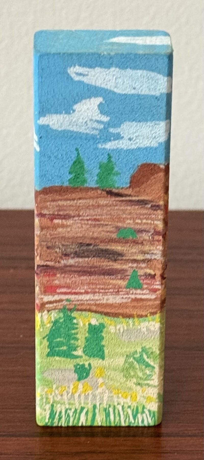 Red Rocks Inspired Jenga Art - Image 3