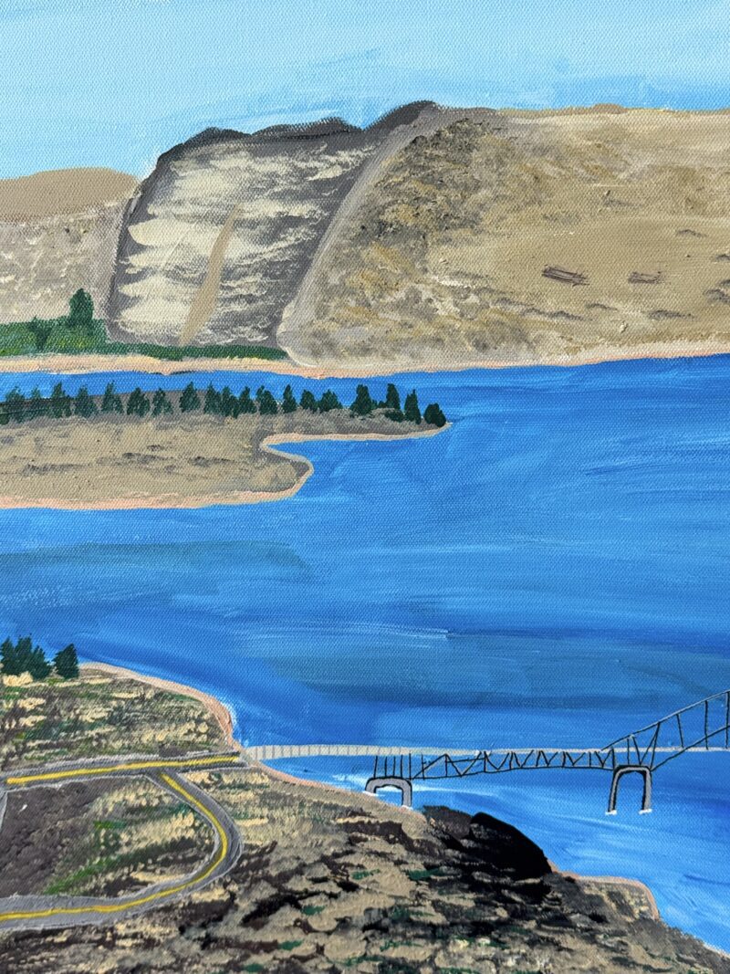 Journey to the Gorge - Original Acrylic Painting - Image 3