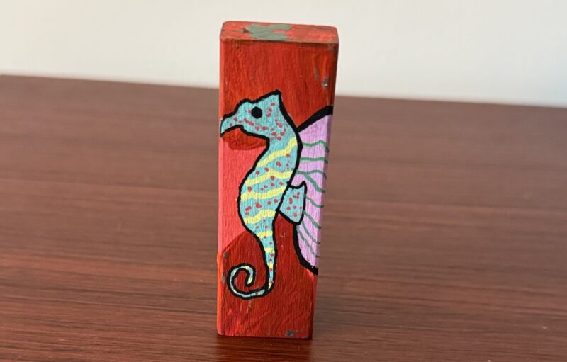 Seahorse Jenga Art