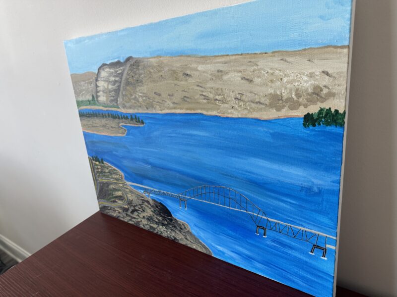 Journey to the Gorge - Original Acrylic Painting - Image 2
