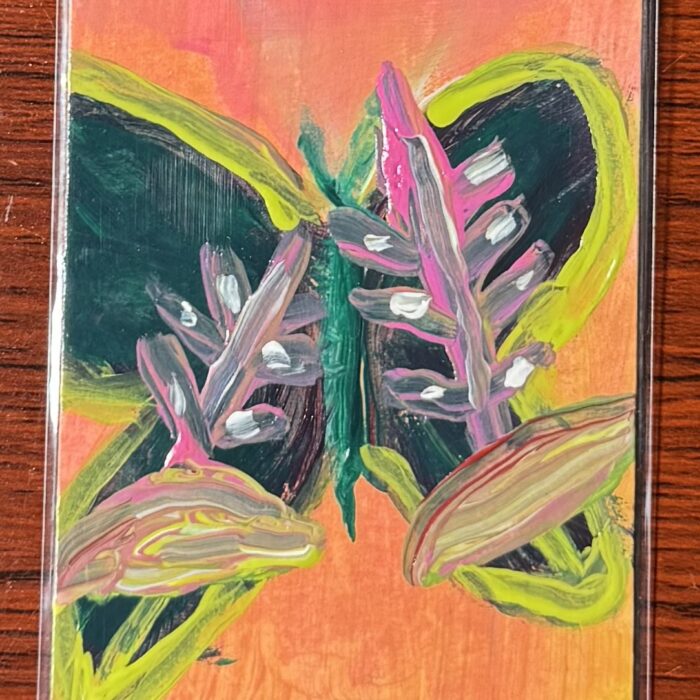ACEO Original Butterfly Escape Acrylic