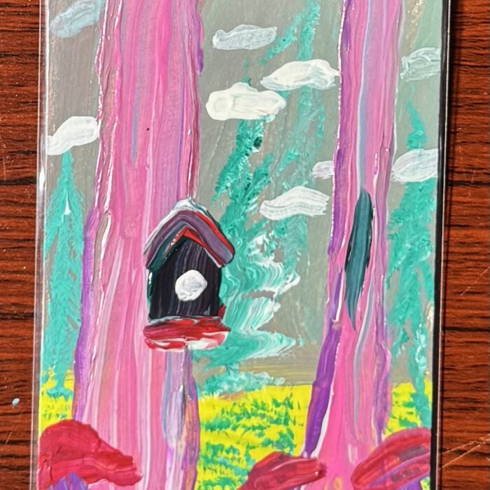 ACEO Original Magic By The Bird House Acrylic