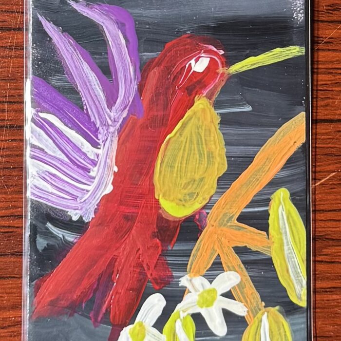 ACEO Original Midnight Hummingbird Art Card